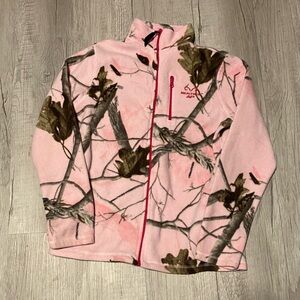 Realtree Pink and Brown Camo Fleece Jacket